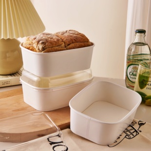 牛奶软蛋糕包装盒芝士炼乳吐司盒子耐烤面包托戚风蛋糕一次性模具