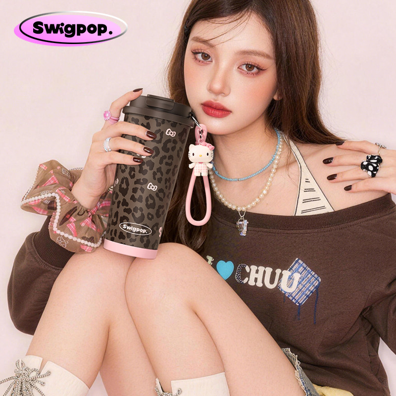 Swigpop吸管杯保温杯咖啡杯女生高颜值水杯外出携带便携车载杯子