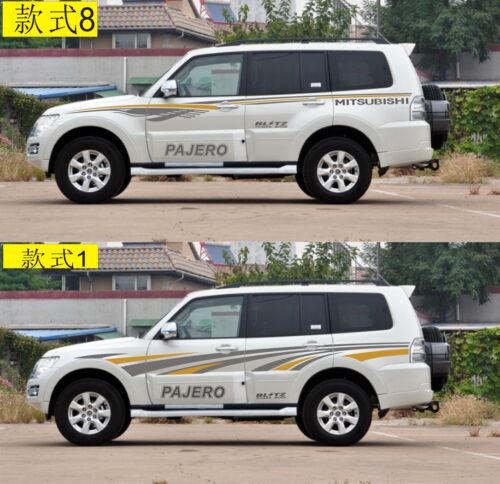 帕杰罗V93V97V73V77车身彩条全车贴腰线帕杰罗V93贴画V73拉花贴纸