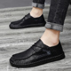 软皮软底驾车鞋 皮鞋 子百搭商务休闲潮鞋 透气牛筋底鞋 男英伦风春季