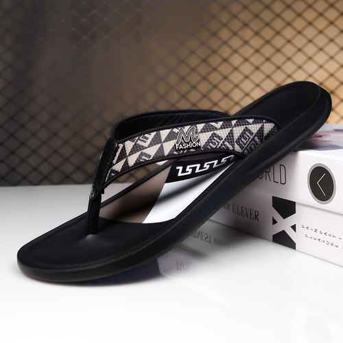 欧洲站人字拖男夏季防滑沙滩拖鞋