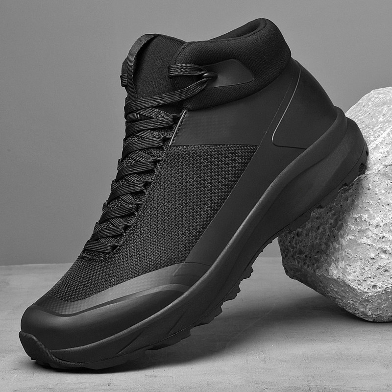 高帮鞋男运动休闲鞋系带轻便纯色加绒保暖四季网面透气通勤老爹鞋,流行男鞋,高帮鞋,淘宝优惠券,粉丝福利购,淘宝优惠卷