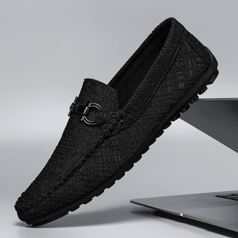 豆豆鞋男2025新款秋季透气一脚蹬休闲帆布鞋老北京开车软底乐福鞋,流行男鞋,乐福鞋（豆豆鞋）,淘宝优惠券,粉丝福利购,淘宝优惠卷