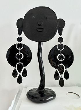 Qushu Jewellery 纯手工制作小众耳环夸张耳饰定制链接