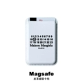 White-Magnetic Card Holder