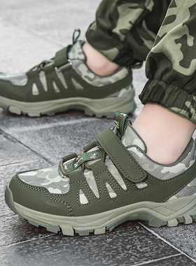 ABC EUEU童鞋男童运动鞋2025春秋新款儿童鞋子防滑耐磨户外登山鞋