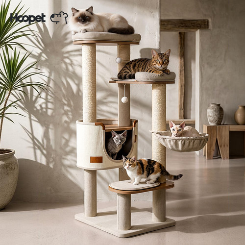 Hoopet猫爬架家用不占地猫爬柱猫架子猫窝一体大型高款猫咪攀爬架