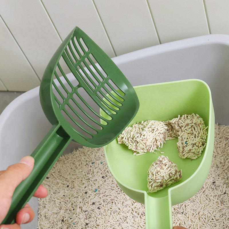 PET CAT LITTER SPATULA SET CAT TOILET LARGE DUAL-PURPOSE DUSTPAN RAGDOLL KITTEN POTTY CLEANING FINE HOLE SHOVEL SUPPLIES