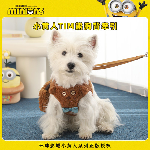 HOOPET小黄人联名宠物胸背带牵引