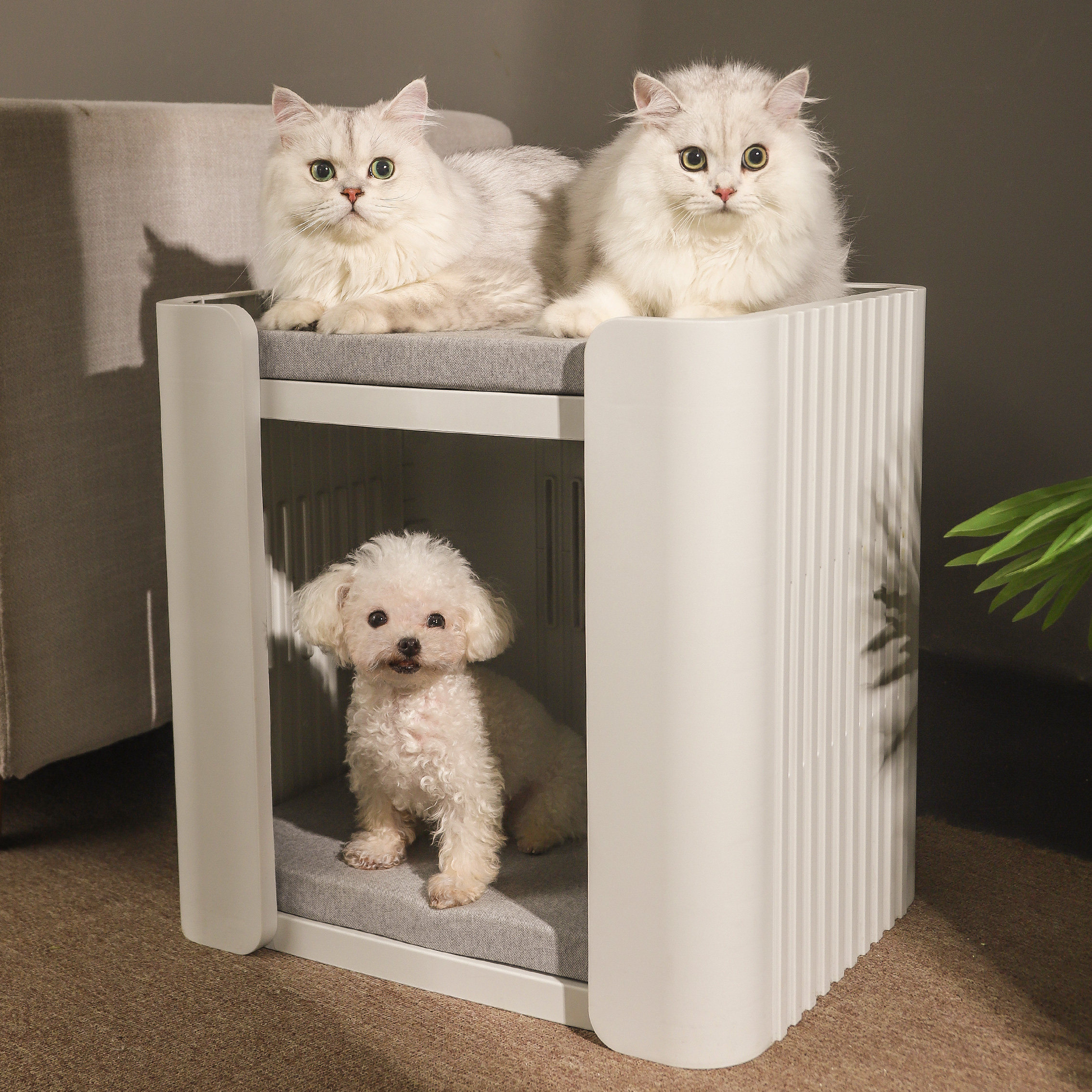 猫窝双层四季通用猫屋室内猫咪别墅猫房子宠物狗床夏天狗窝小型犬