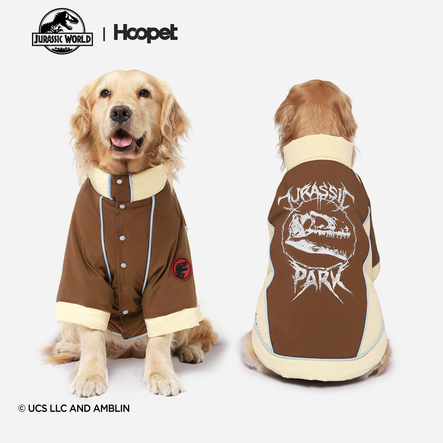 Hoopet x 侏罗纪世界联名 大型犬棉衣保暖防寒加厚冬装狗狗衣服