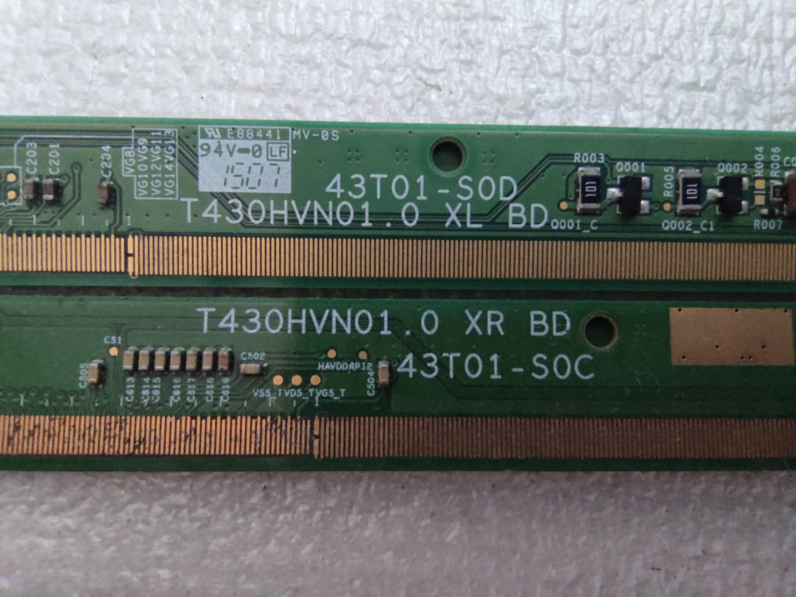 auo拆机t430hvn01.0 xl/xr bd /43t01-s0d/43t01-s0c 可到店自提