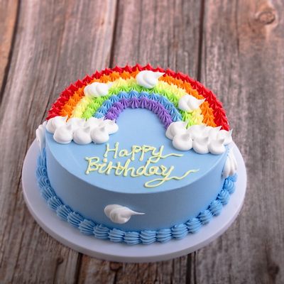 华应蛋糕模型促销彩虹