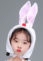 小鸡小鸭帽子 熊猫帽子 小兔子表演服帽子单独头饰 小羊帽子