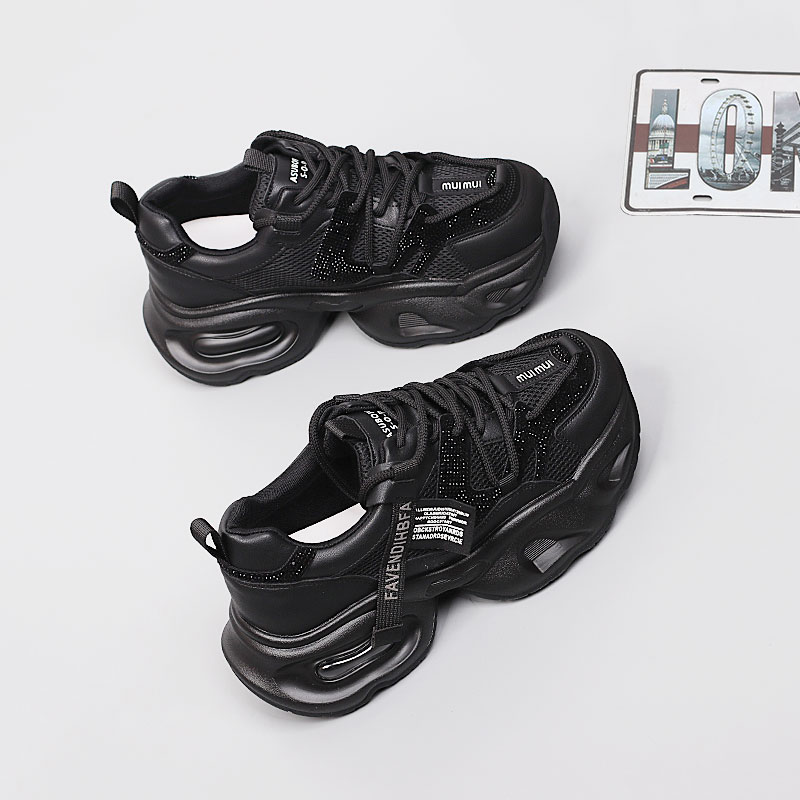 2025秋新款大码女鞋41-43时尚单鞋特大号休闲脚宽胖肥舒适老爹鞋