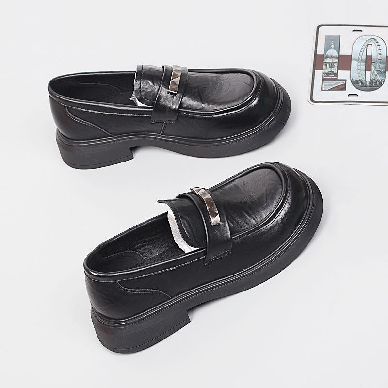 时尚大码女鞋41-43休闲单鞋春季新款小皮鞋加宽加肥舒适乐福鞋女,女鞋,乐福鞋（豆豆鞋）,淘宝优惠券,粉丝福利购,淘宝优惠卷