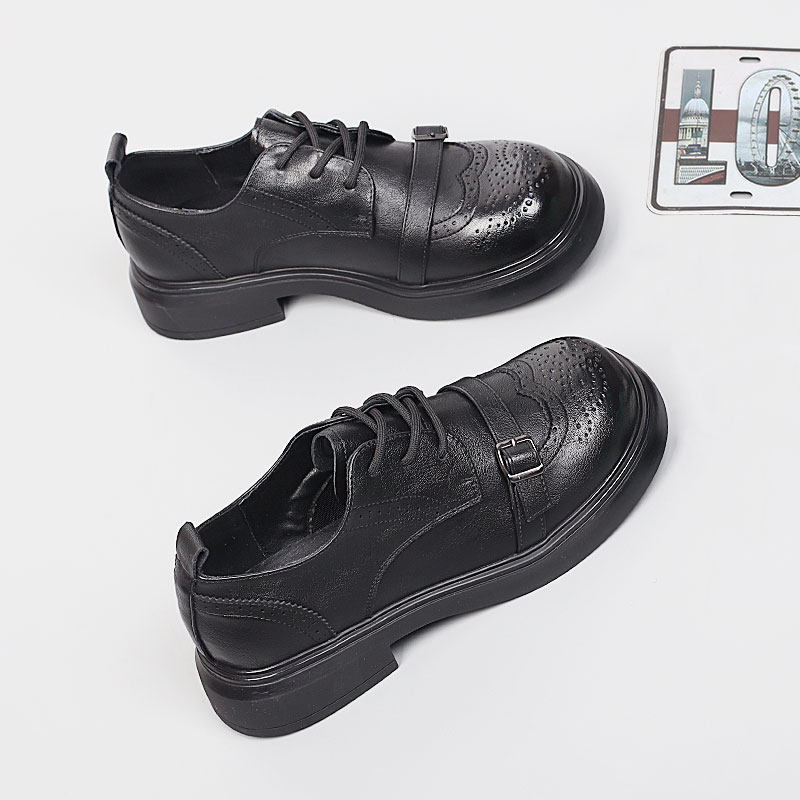 爆款大码女鞋41-43脚宽胖肥2026春舒适小皮鞋单鞋时尚潮流乐福鞋,女鞋,乐福鞋（豆豆鞋）,淘宝优惠券,粉丝福利购,淘宝优惠卷