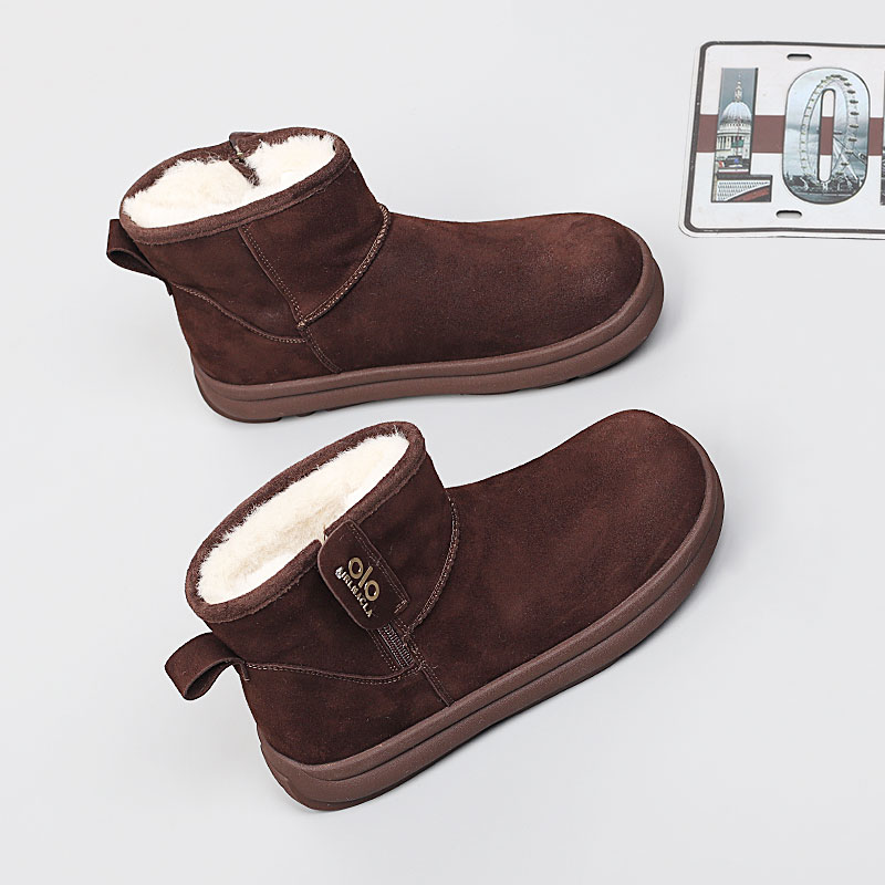 新款大码女鞋41-43脚宽胖肥2025冬季棉靴时尚加厚休闲舒适雪地靴