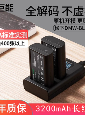 绿巨能DMW-BLJ31GK相机电池适用于Panasonic松下全幅DC- S1 S1R S1H 数码单反非原装通用大容量充电器套装