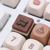 提拉米苏蛋糕键帽巧克力蛋糕可爱卡通动漫周边键盘帽个性 创意键帽