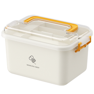 多层药箱家庭装家用医药箱大容量常备药物收纳盒大号医疗急救药盒