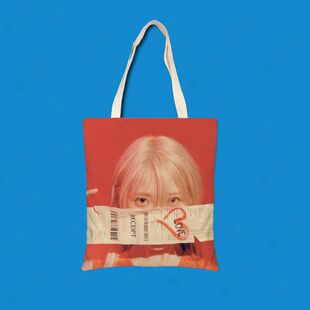 李知恩iu专辑海报周边同款应援物帆布袋单肩包包学生手提袋子定制