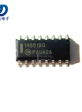 MC14551BDR2G 丝印：14551BG 多路复用开关IC SOIC16 全新
