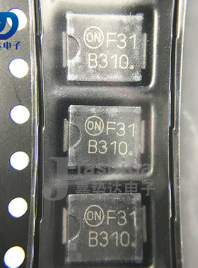 MBRS3100T3G 丝印：B310 贴片肖特基二极管 3A100V SMC  全新