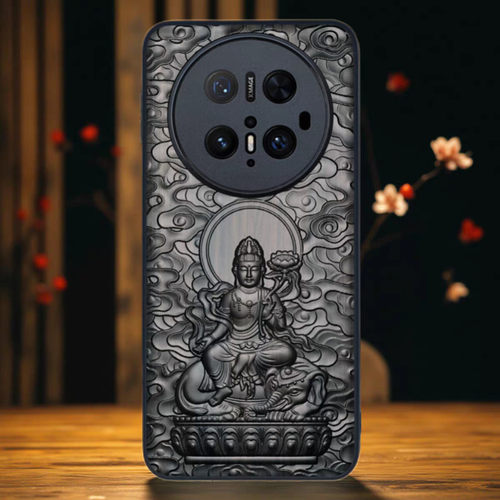适用华为mate70RS檀木浮雕手机壳