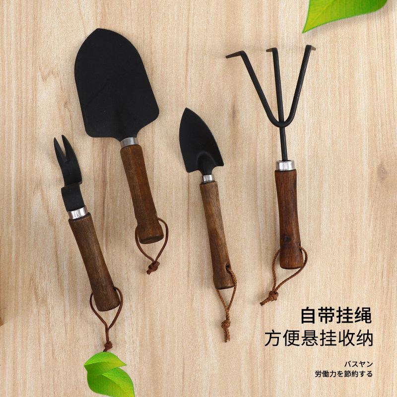 日本ECHO种花工具种菜养花多肉花铲松土盆栽三齿耙铁铲园艺小铲子