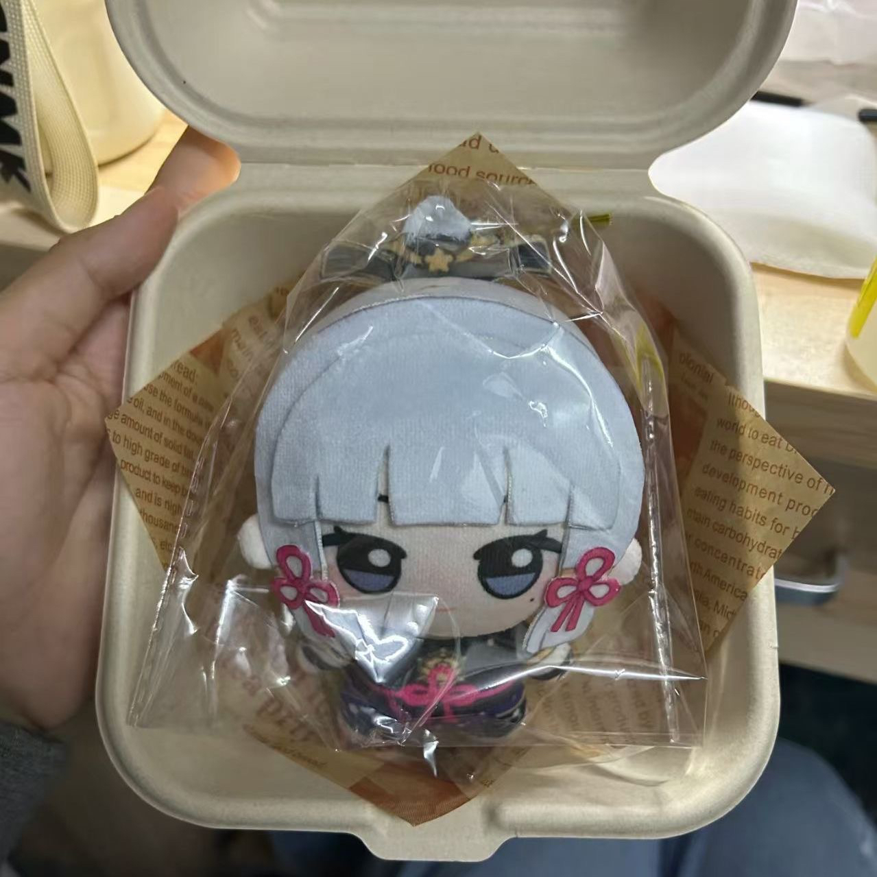 【首发】原神周边同人神里绫华棉花娃娃可爱玩偶游戏公仔毛绒挂件