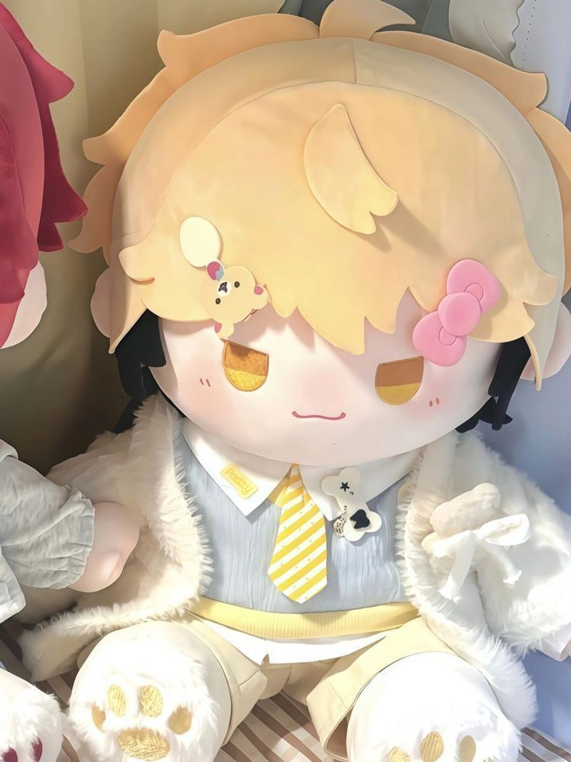 时光代理人动漫棉花娃娃vein夏斐40CM坐姿套装玩偶属性周边公仔