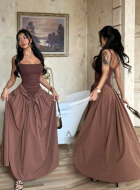 【蜜蜜家】沙亚特 欧美辣妹洛可可格陵兰裙气质连衣裙 25/Y106