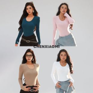欧美辣妹显瘦百搭修身 碧池香荷 秋冬时尚 上衣 Z621 蜜蜜家