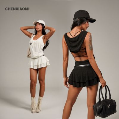 【蜜蜜家】浮云织梦 欧美辣妹性感带连体安全裤连衣裙短裙25/Y608