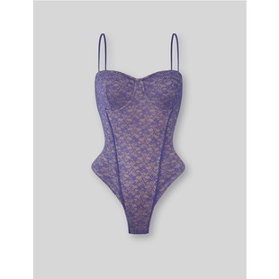 欧美辣妹蕾丝性感带可拆胸垫连体衣 芋桃小酥 Z581 蜜蜜家