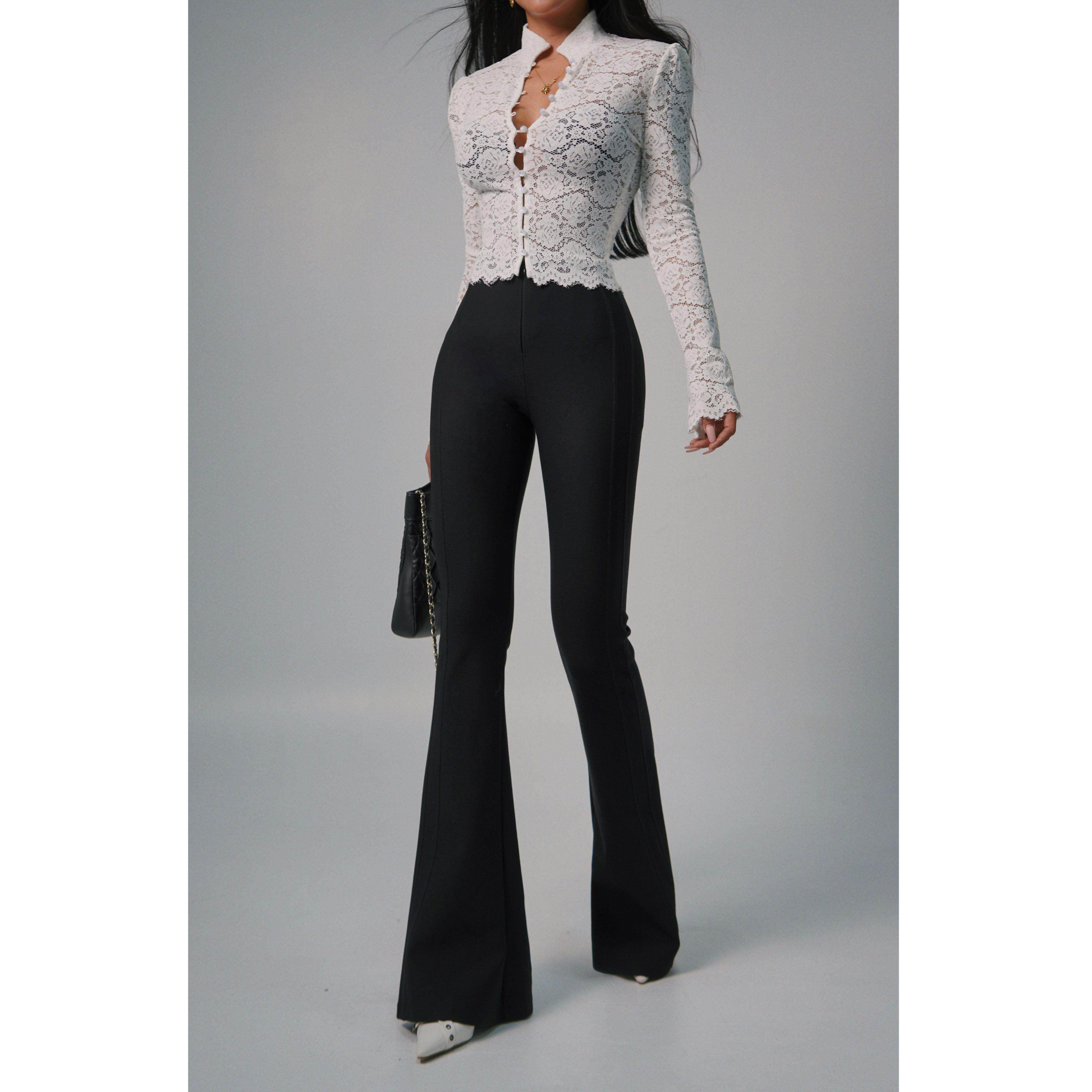 辣妹风低腰长裤休闲裤