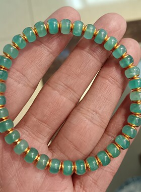 热门天河925银镀金贴片手链手串男女可戴直播间热卖款厂家批发