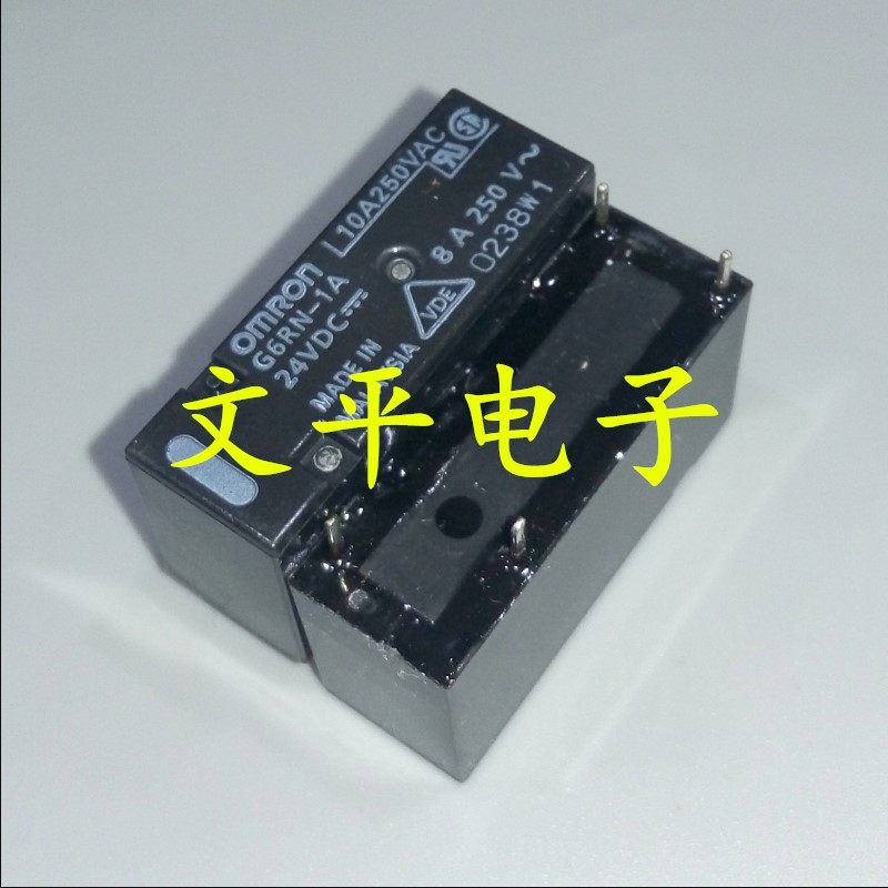 全新G6RN-1A 电磁功率继电器模块 G6RN-1A-24VDC DC24V常开 8A4脚