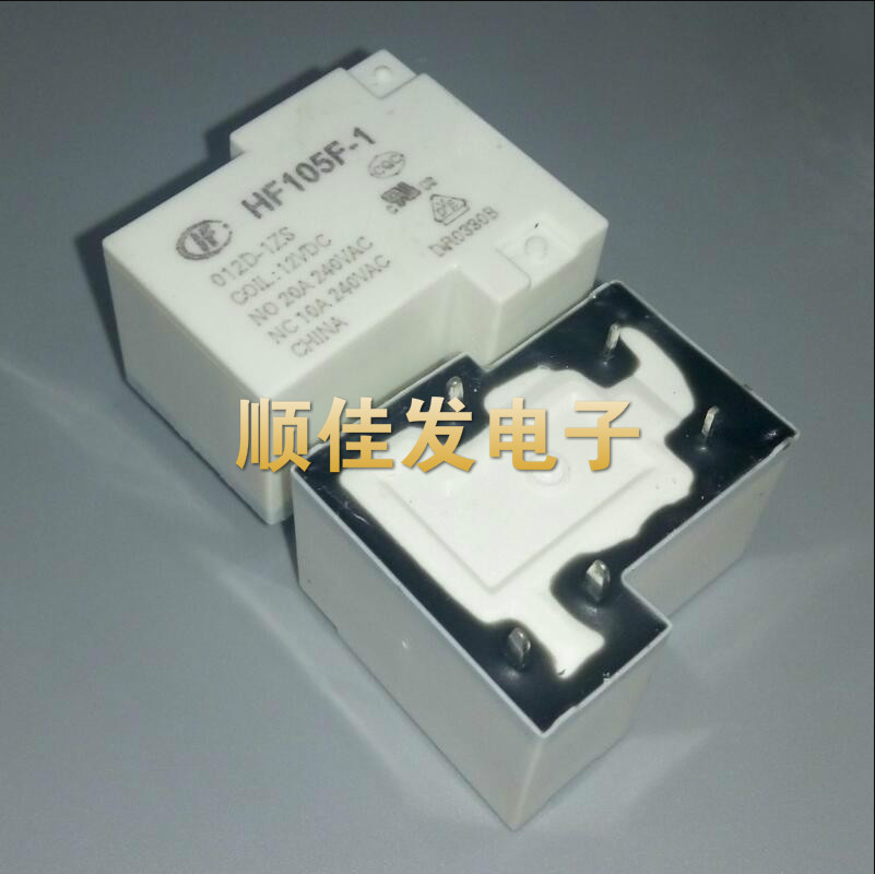 HF105F-1-012D-1ZS  一组转换 JQC-105F-1-012D-1ZS 5脚20A240VAC