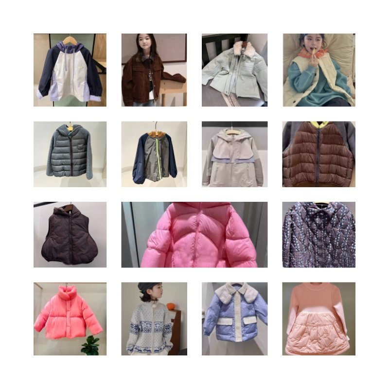 现货清仓秋冬男女童个性休闲外套保暖棉服时尚羽绒服经典马甲毛衣