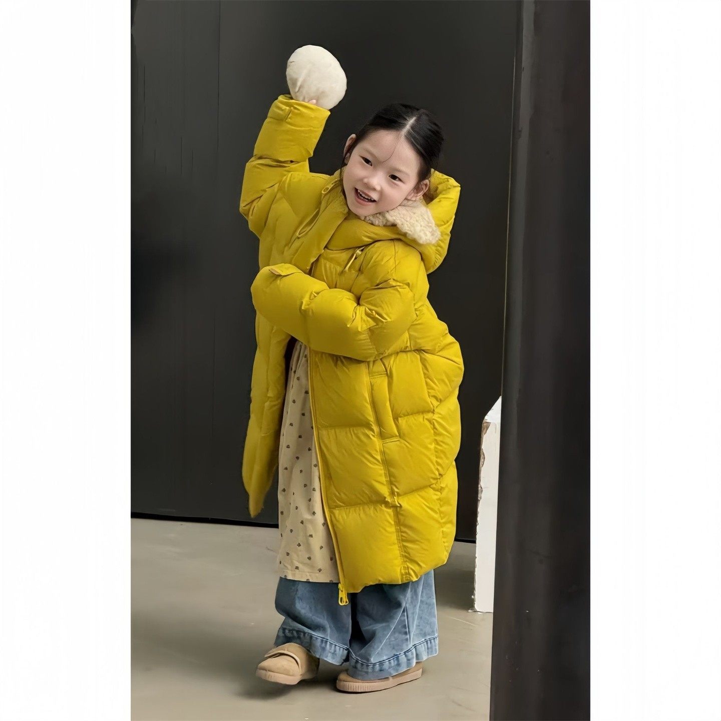 韩系童装冬新款男女童时尚经典中长款纯色连帽排骨款加厚棉服外套,童装/婴儿装/亲子装,棉袄/棉服,淘宝优惠券,粉丝福利购,淘宝优惠卷