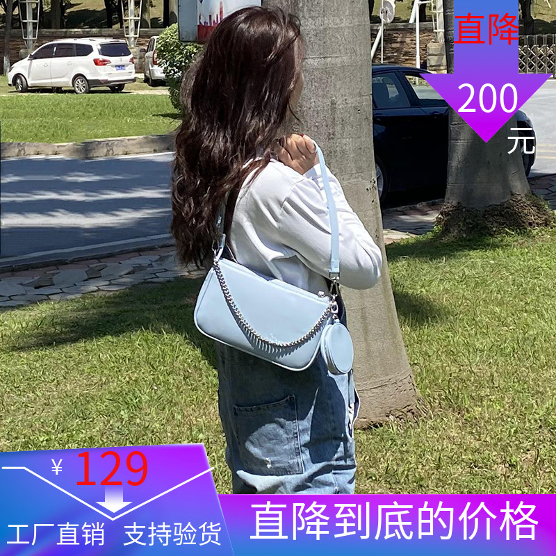 小mk女包包三合一挎包2020新款Hobo糖果色腋下法棍包时尚百搭单肩