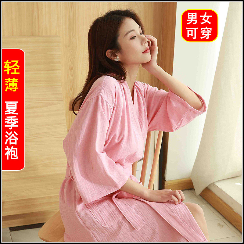 春夏薄款纯棉浴袍双层纱布全棉浴衣情侣睡衣住酒店泡温泉女士睡袍,女士内衣/男士内衣/家居服,睡袍/浴袍,淘宝优惠券,粉丝福利购,淘宝优惠卷