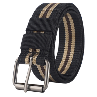 军训裤子腰带高中生青少年学生军训专用腰带男女尼龙帆布皮带