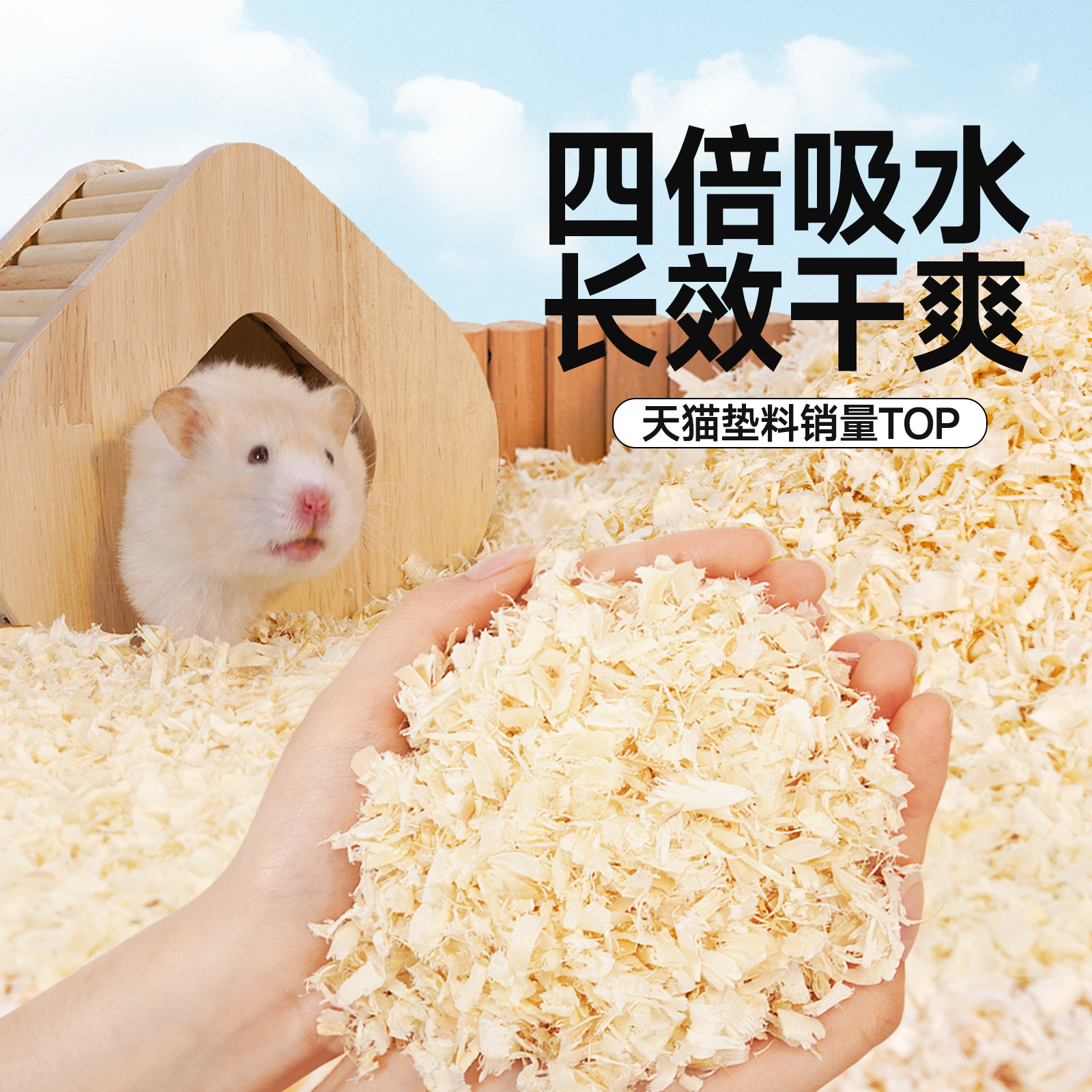 再再黑科技仓鼠桦木木屑除臭无尘