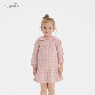 连衣裙M253OPB01P 洋气碎花长袖 moimoln小云朵专柜正品 25年秋季