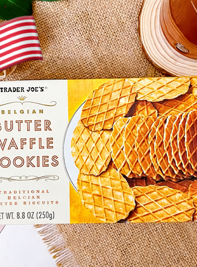 现货 美国回国送礼Trader Joe’s缺德舅比利时黄油华夫饼干伴手礼