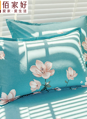 纯棉枕套2024新款一对装100全棉枕头套子48cmx74cm单个40x60整套