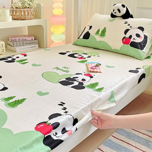 纯棉床笠单件学生宿舍单人100全棉床罩90x200cm防尘床垫套保护罩